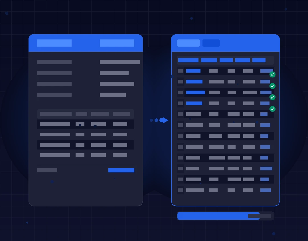 Bank statement data extracted into a spreadsheet by BestBankStatementConverter.com